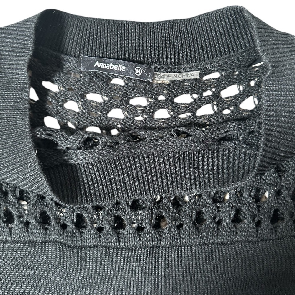 Annabelle Sweater Dress Black Size Medium - Picture 4 of 6